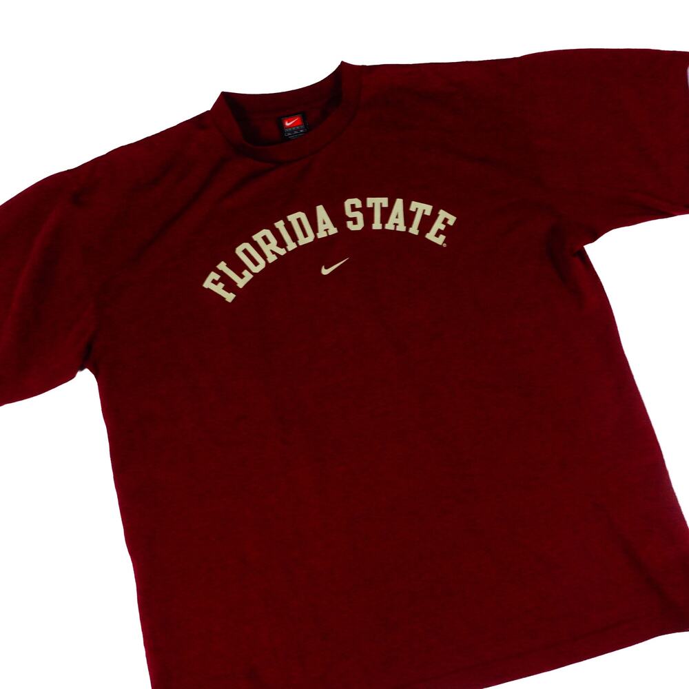 Nike Team Florida State Vintage Vented Performance Jersey Warmup T Shirt Mens XL